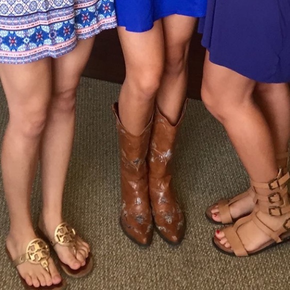 Brown Cowboy Boots with Snakeskin - Picture 3 of 6